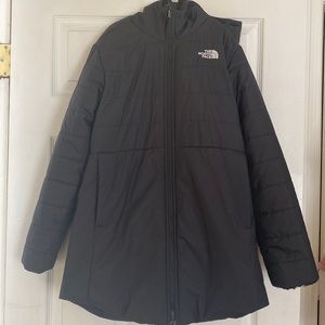 The North Face girls Mossbud Swirl reversible parka size large 14/16 in black